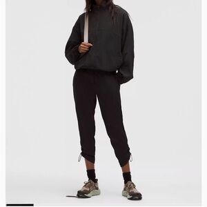 Lululemon Dance Studio Crop 25" Pants Black 8 Drawcord Women 8